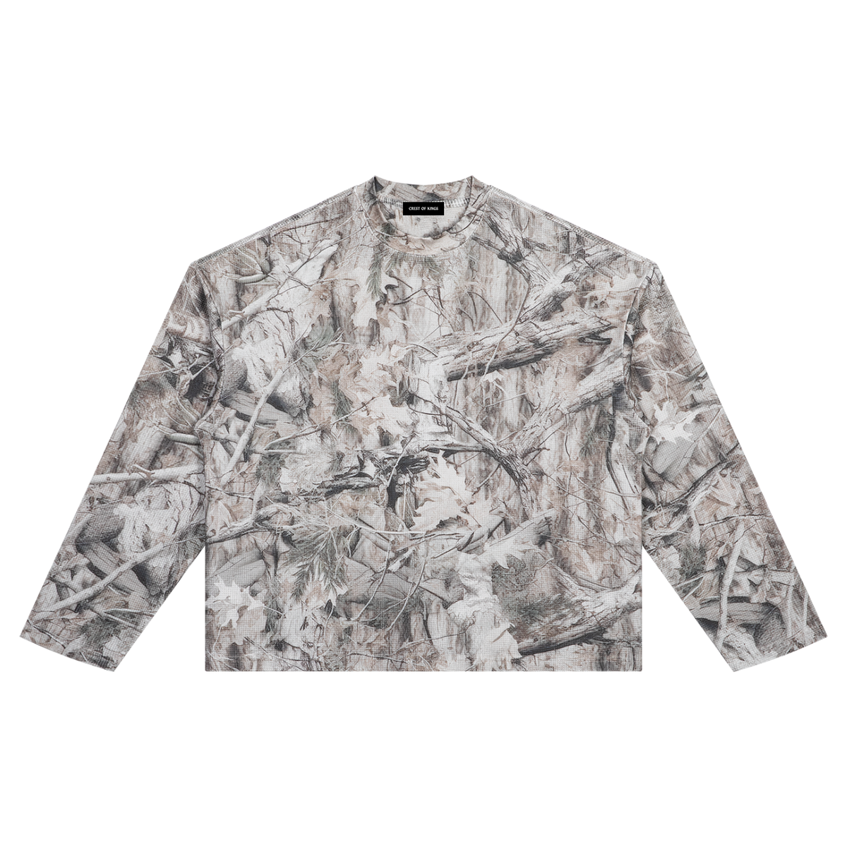 Winter Camo Waffle Long Sleeve
