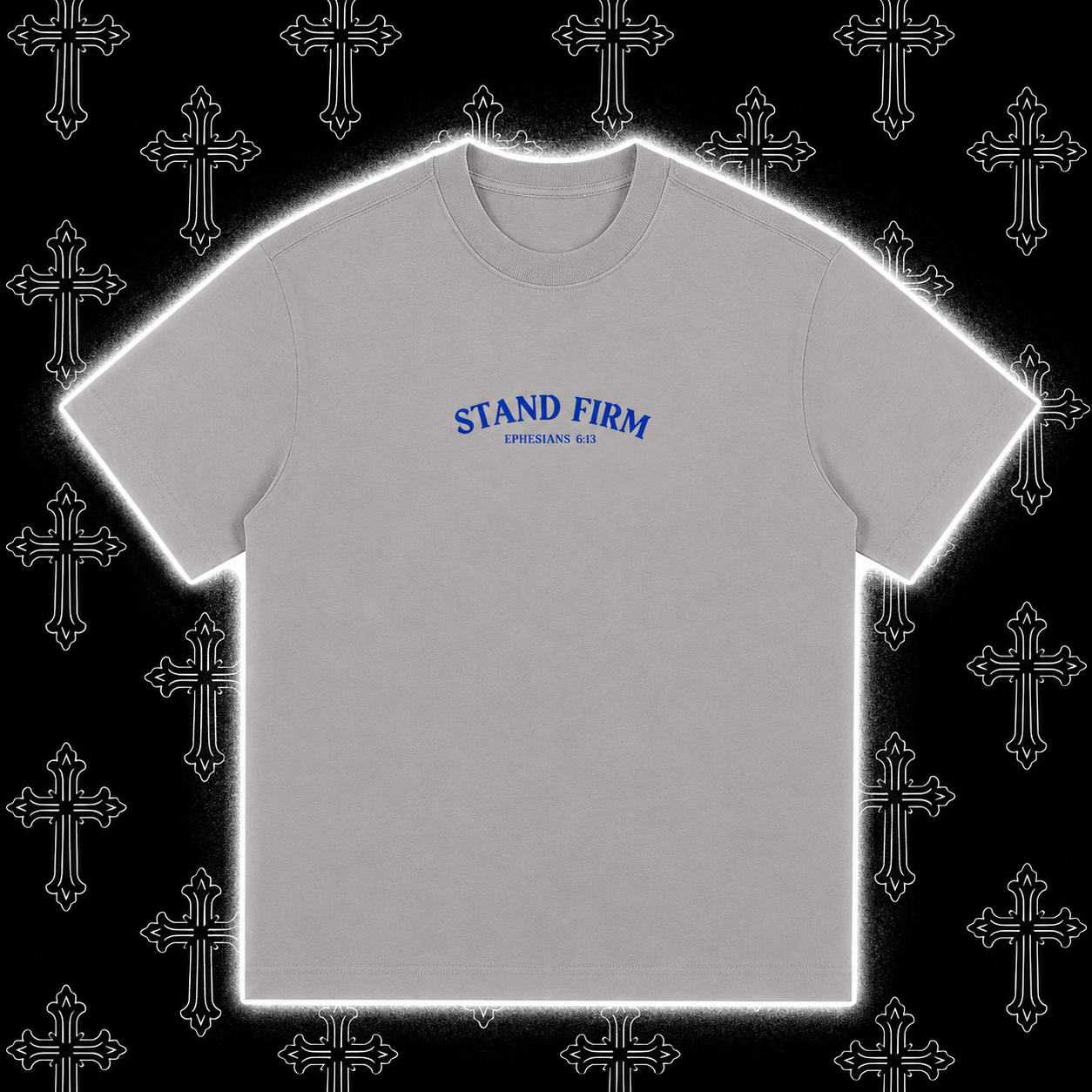 Blue Stand Firm Tee